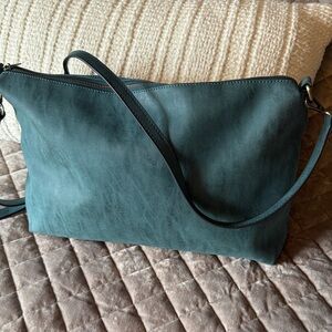 Joy Susan Teal Shoulder Bag
